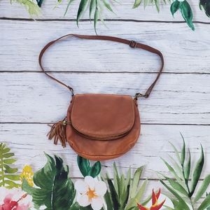 Vera Pelle Leather Crossbody Bag